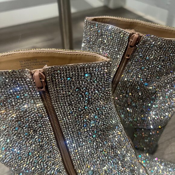 Betsey Johnson Glass Stone Ankle Boots - Size 11 - Never worn - Picture 5 of 6